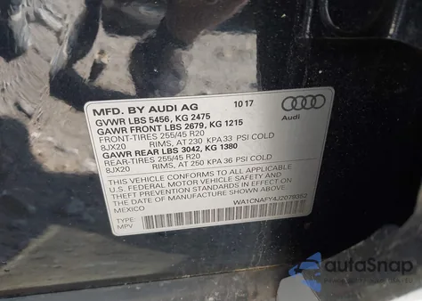 2018 Audi Q5 2.0T Premium из США, поврежденный, VIN WA1CNAFY4J2079352